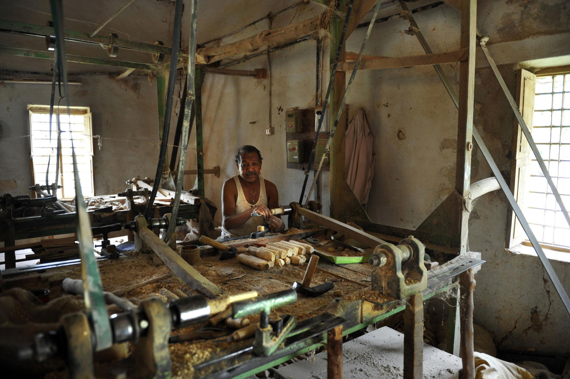 Turning on the lathe